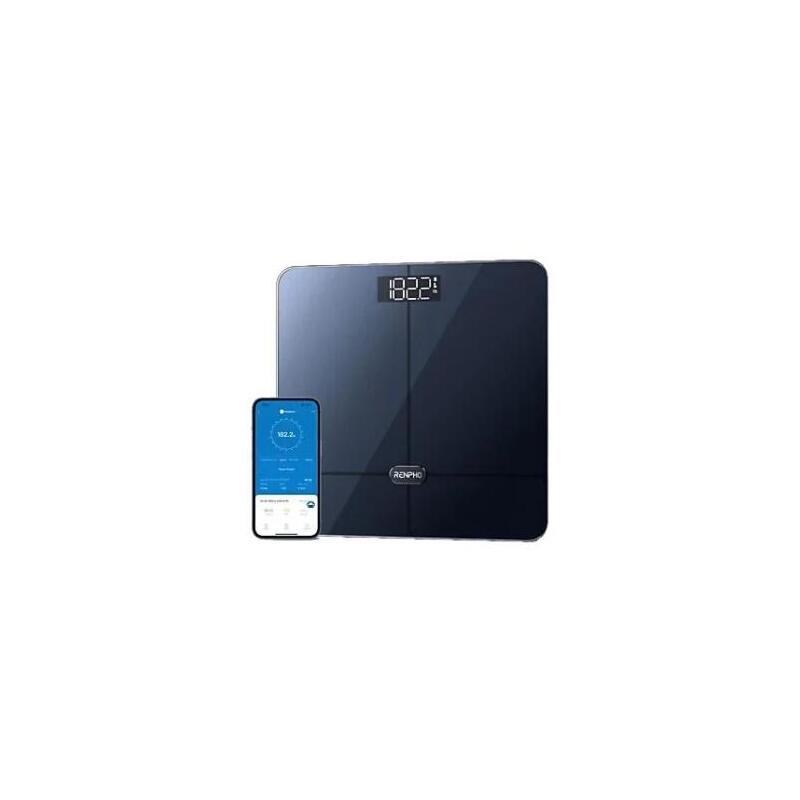 Renpho  Elis 2 - Smart Body Scale - Ito - Ble - 3aaa - 11x11x1inch - Black