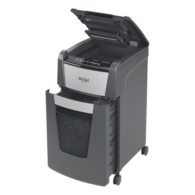 Rexel Autofeed+ 225m Triturador De Papel Microcorte 55 Db 23 Cm Negro, Gris