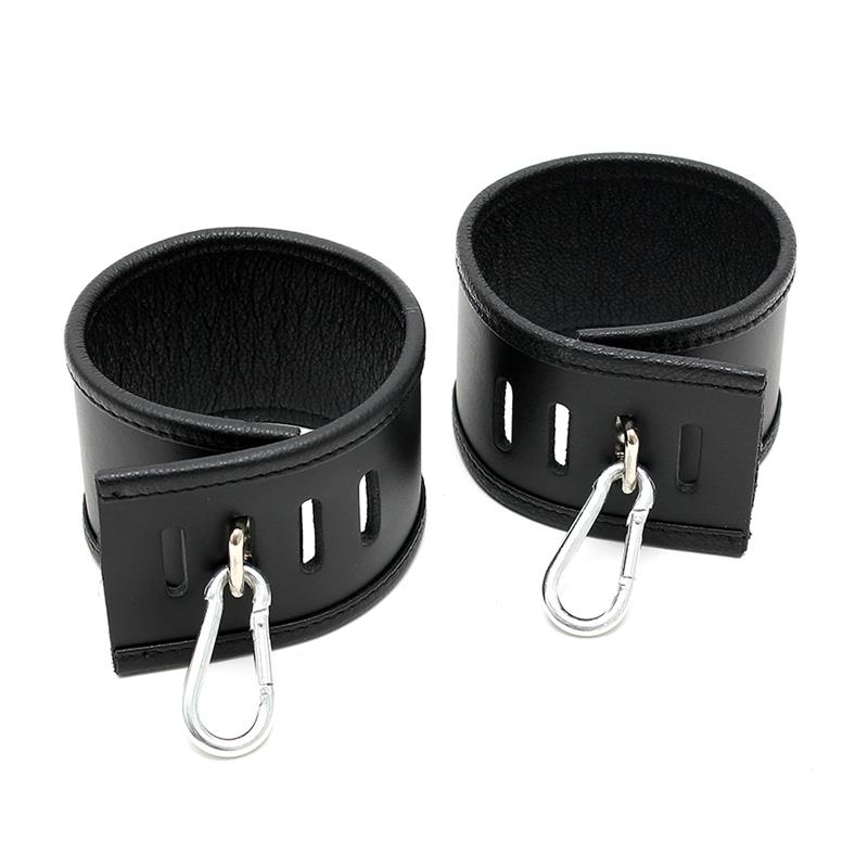 Rimba Bondage Play Esposas De Cuero Ajustables