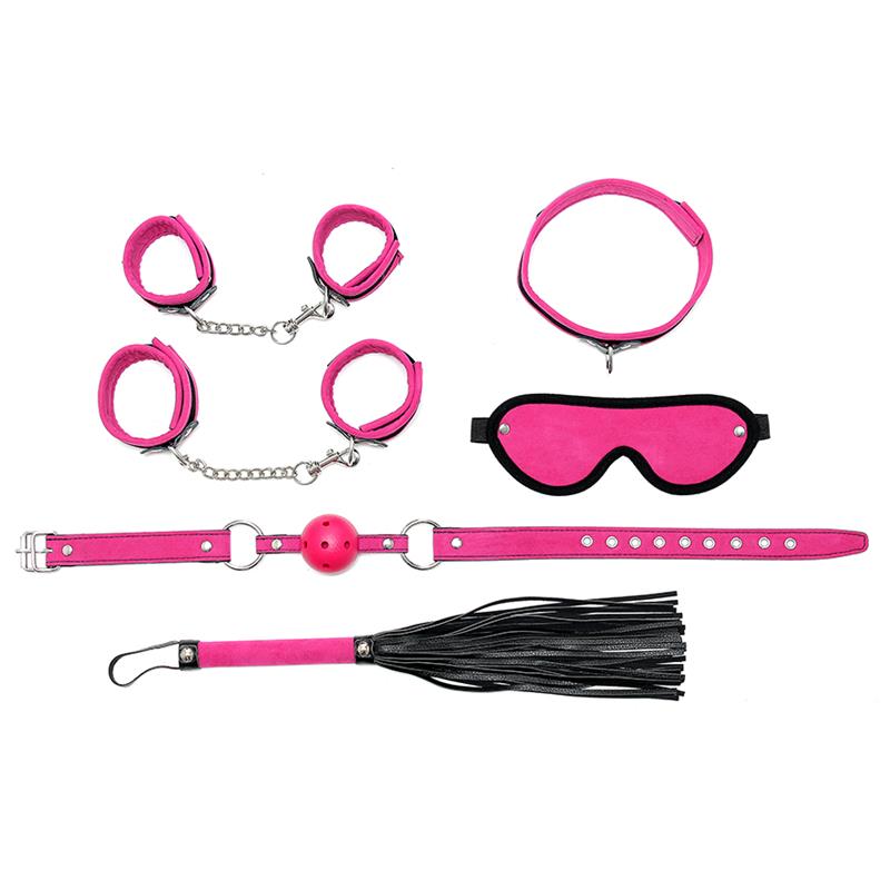 Rimba Bondage Play Set De Bondage 6 Piezas Color Rosa
