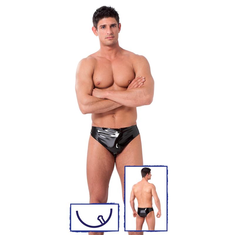 Rimba Latex Play Boxer Con Plug Talla (Interno):M