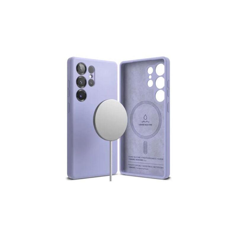 Ringke Galaxy S25 Ultra Case Silicone Magnetic Lavender