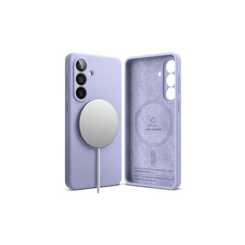 Ringke Galaxy S26 Case Silicone Magnetic Lavender