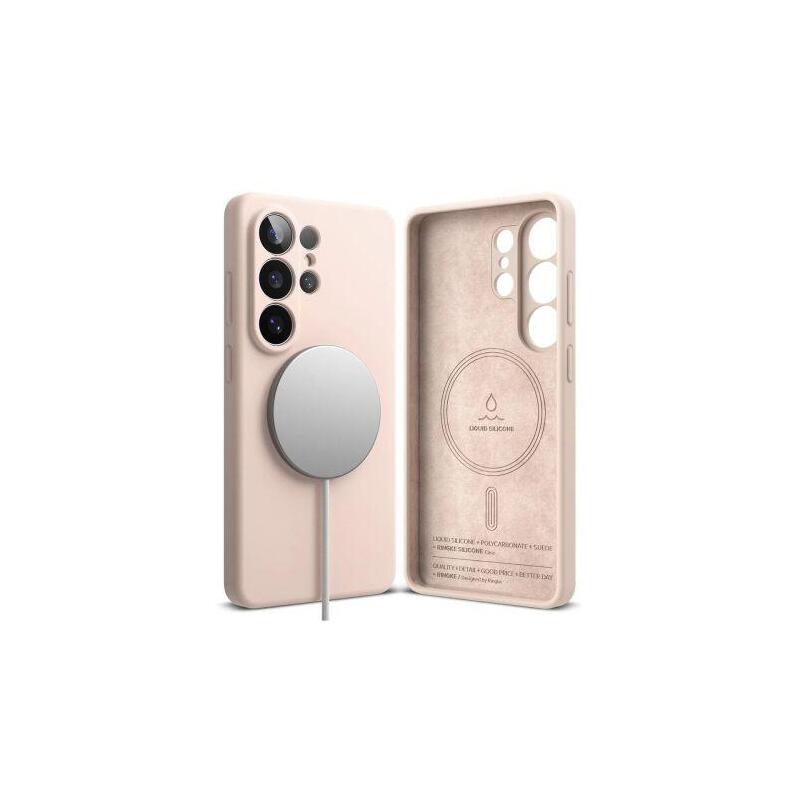 Ringke Galaxy S26 Ultra Case Silicone Magnetic Pink Sand