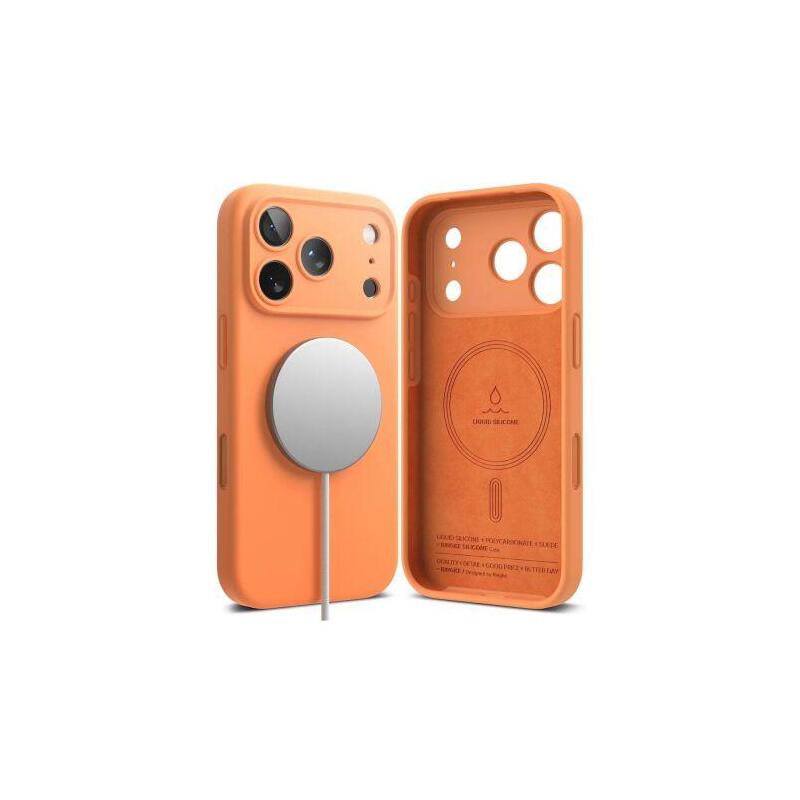 Ringke Iphone 17 Pro Max Case Silicone Magnetic Tangerine