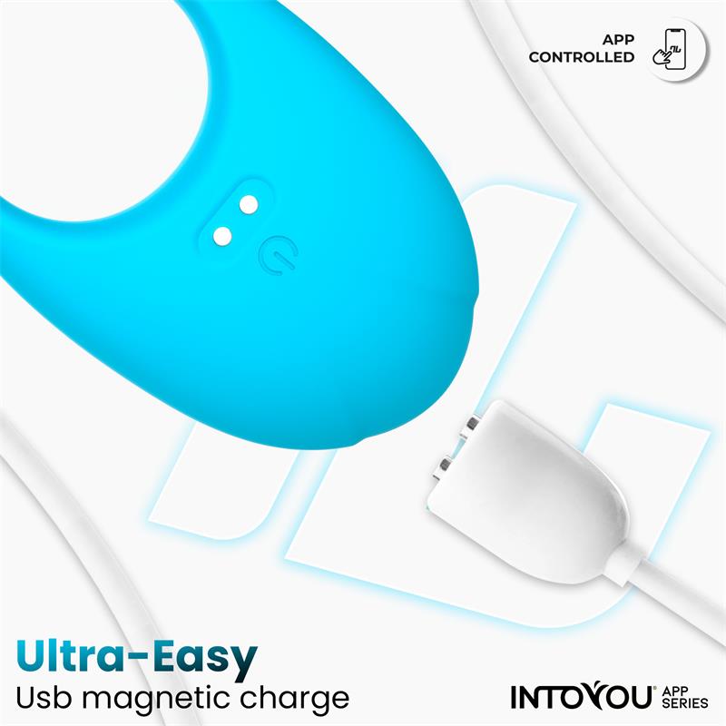 Ringo Anillo Vibrador Con App Unibody Azul