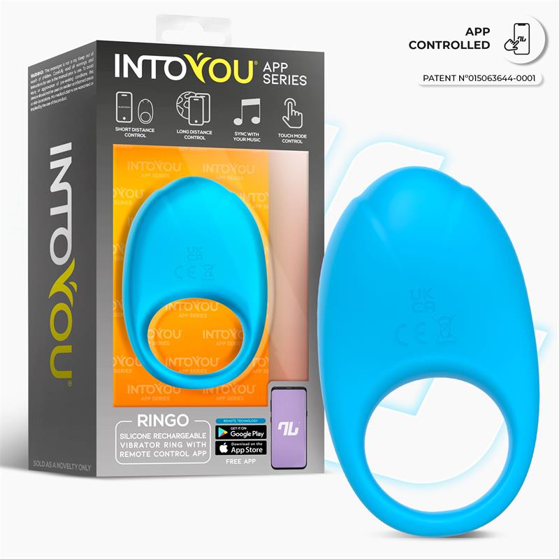 Ringo Anillo Vibrador Con App Unibody Azul