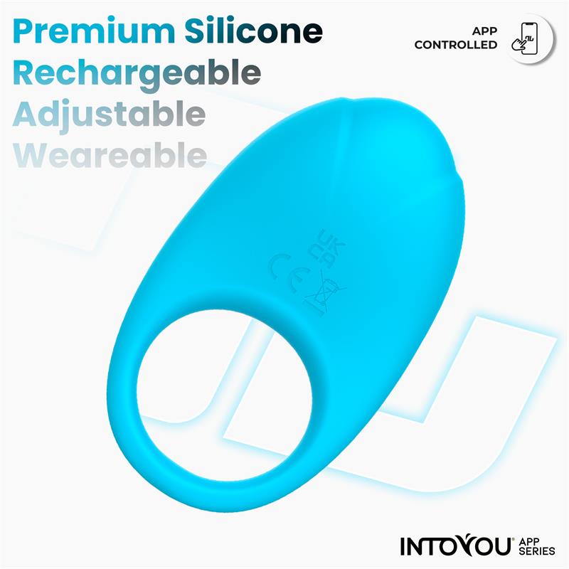 Ringo Anillo Vibrador Con App Unibody Azul