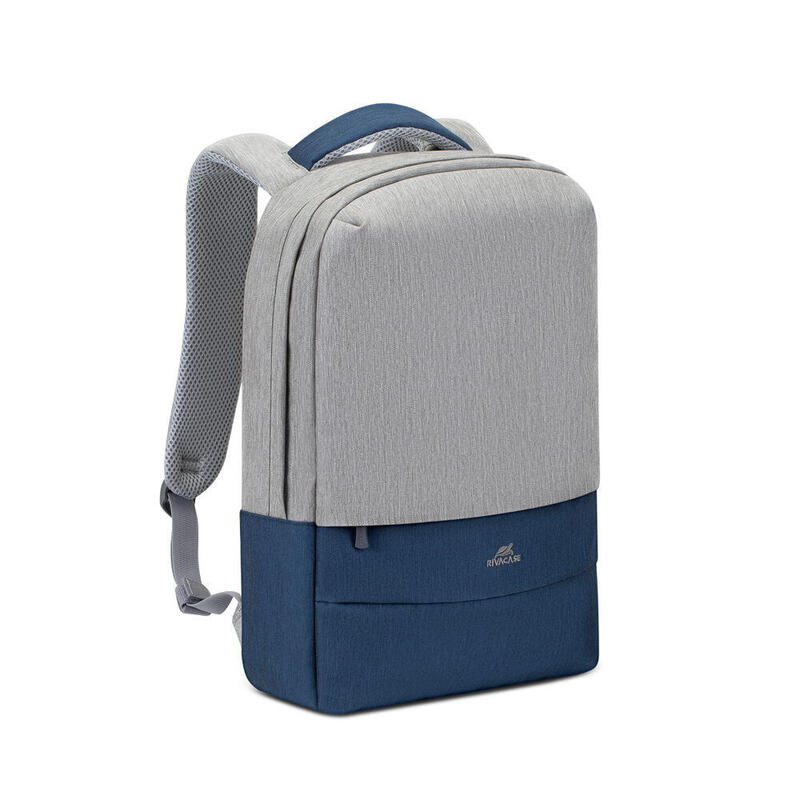 Rivacase 7562 Gris / Azul Oscuro Antirrobo Mochila Para Portátil 15.6