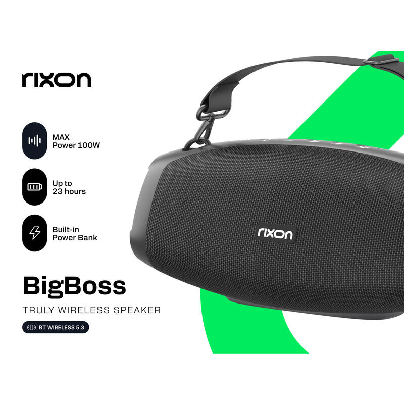 Rixon Bigboss Bluetooth Speakers 100w Negro