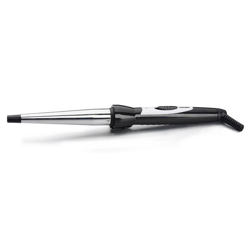 Rizador Cónico Mesko Garantía 24 Mes(Es), Sistema De Calentamiento De Cerámica, Diámetro Del Barril 13-25 Mm, 40 W, Acero Inoxidable Negro