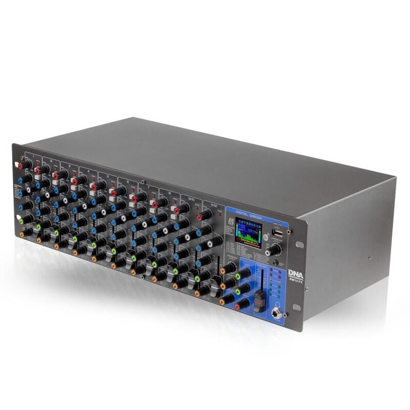 Rm12 Fx - Mikser Analogowy Z Bluetooth Dsp Eq Mp3 Phantom, 12 Kanalów