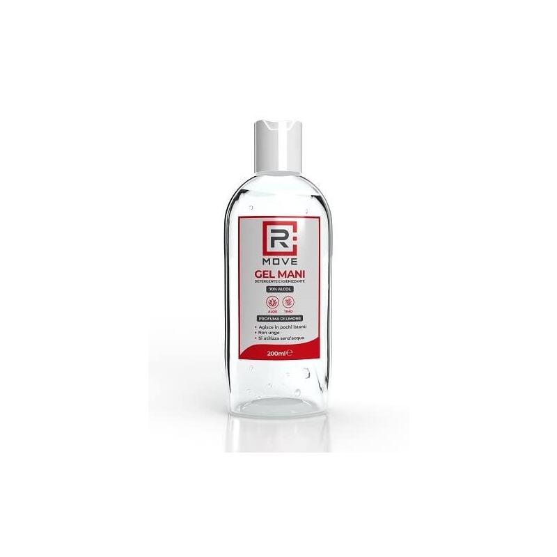Rmove Gel Igienizzante Mani Alcool 70% Con Flip Top 200ml