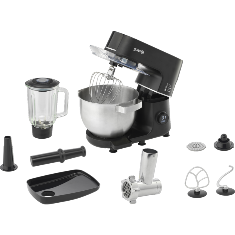 Robot De Cocina Gorenje Mmc1000scb, 1000 W, Capacidad Del Recipiente: 6 L, 12 Velocidades, Báscula Integrada, Color Negro