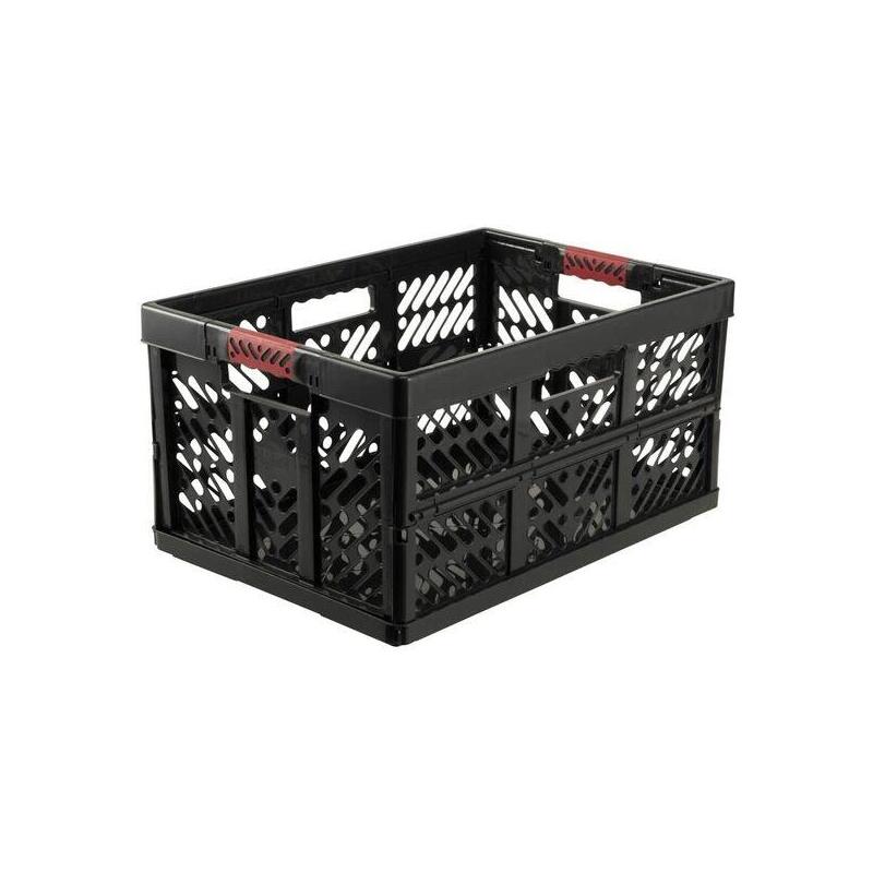 Robusta Caja Plegable Con Asas Suaves - 54 X 37 X 28 Cm, 45 L - Gris Grafito