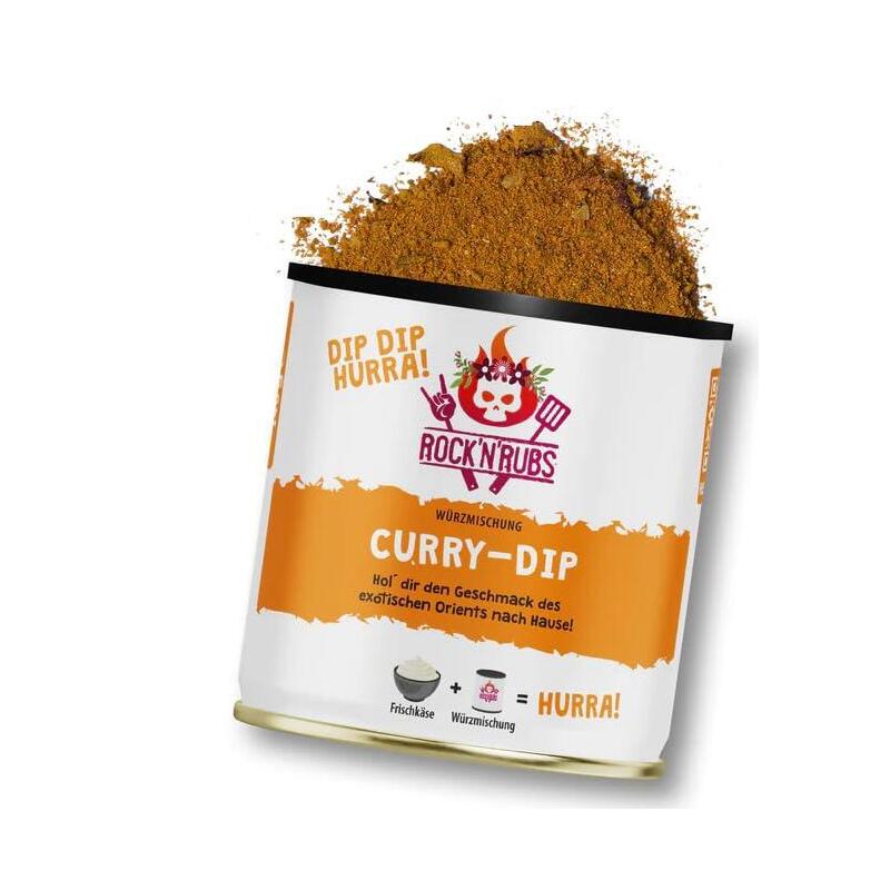 Rock N Rubs Dip Dip Hurra Curry - Dip 140g Mhd 01/28