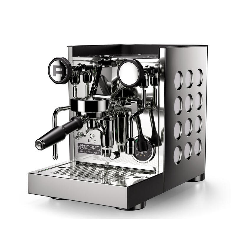 Rocket Appartamento Kompakte Siebträger Espressomaschine Negro Blanco