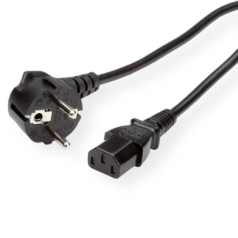Roline Cable De Alimentación, Recto Iec Conector Hembra, Negro, 0,6 M