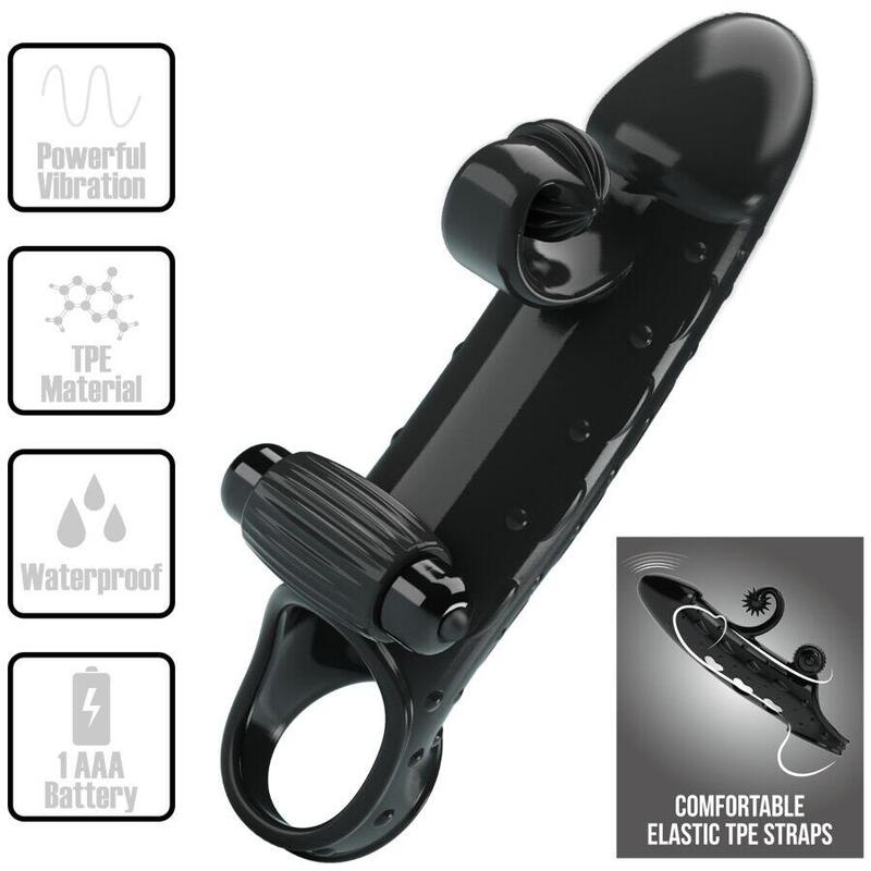 Romance - Funda Para Pene Con Vibración Negro