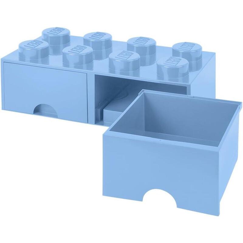 Room Copenhagen 40061736 Caja De Almacenaje Apilable, Ladrillo 8 Pomos, 2 Cajones, 9.4 L