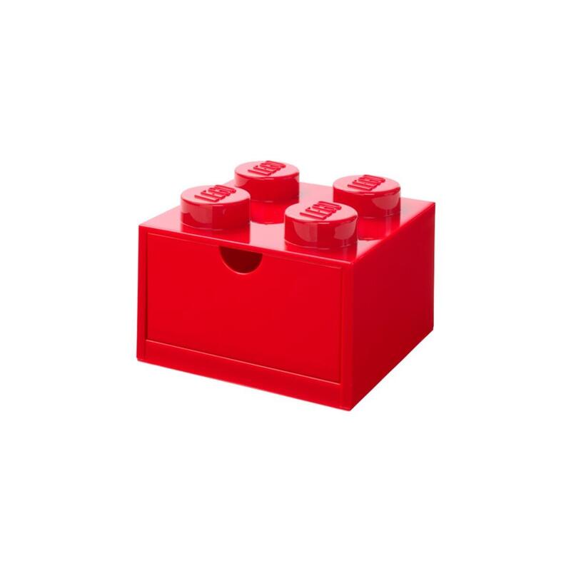 Room Copenhagen Lego Cajón De Escritorio 4, Caja De Almacenamiento Roja, Tachuelas 40201730