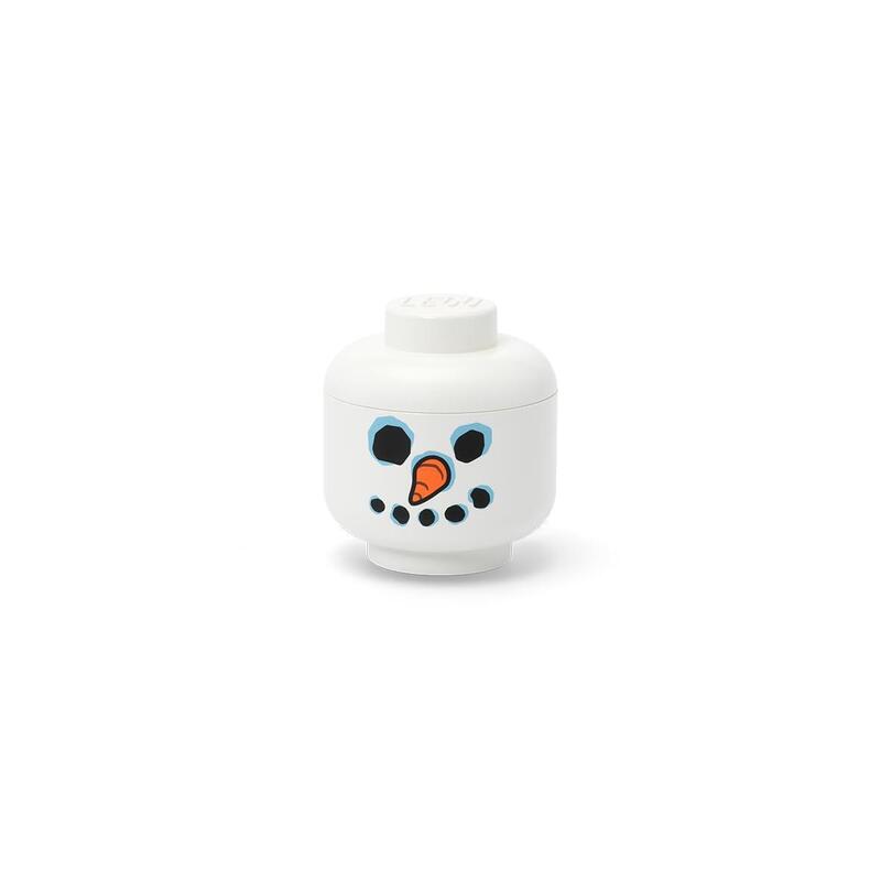 Room Copenhagen Lego Storage Head "Snowman",  Mini (Blanco) 40330817