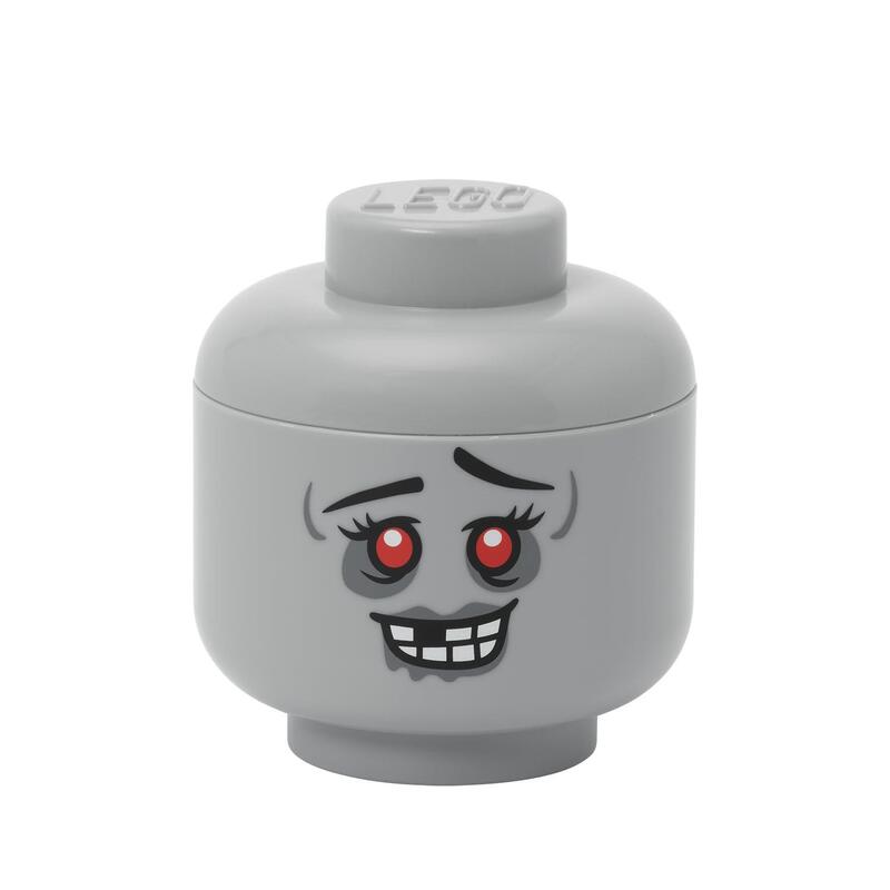 Room Copenhagen Lego Storage Head "Zombie", Klein (Gris) 40310814