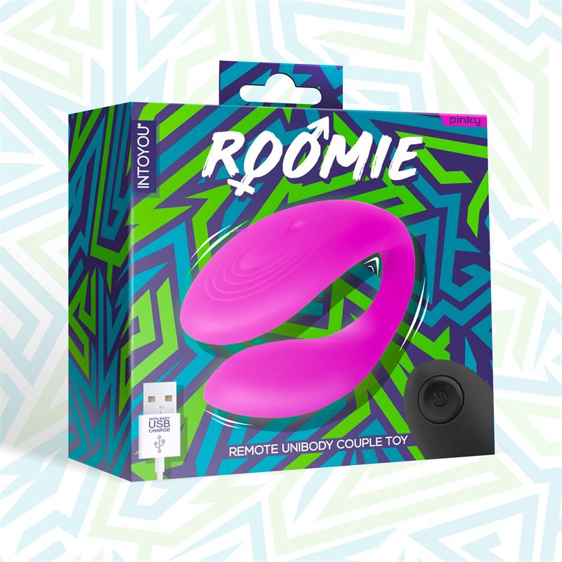 Roomie Vibrador Para Parejas Silicona Líquida Unibody Control Remoto Usb