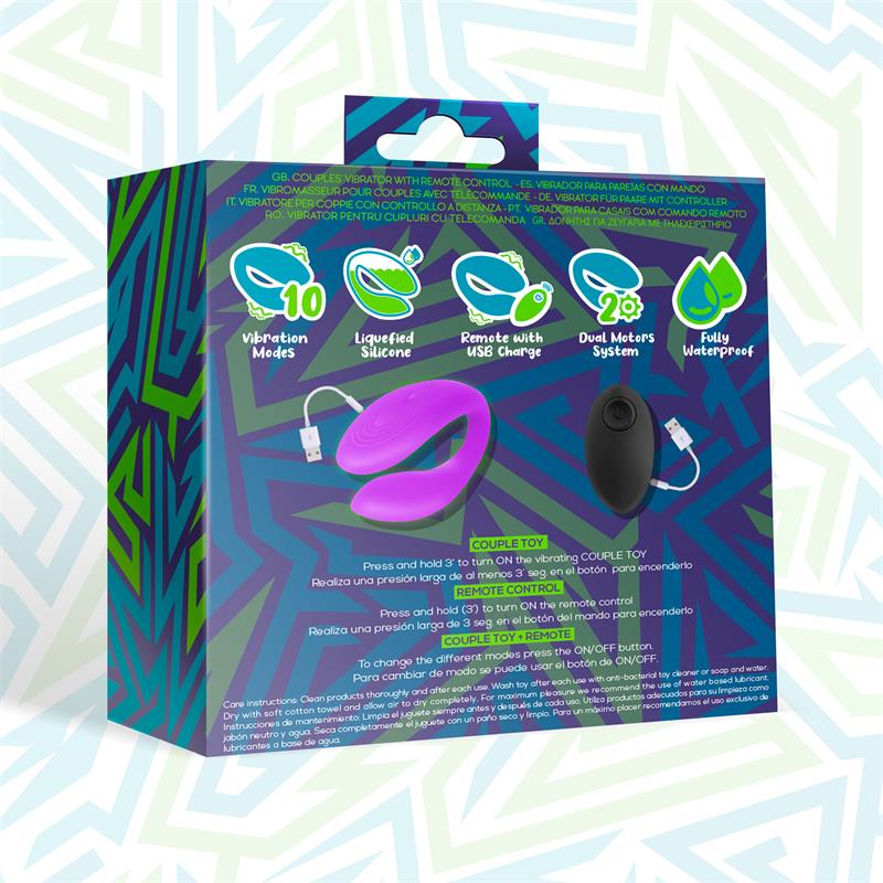 Vibrador Roomieero  Jugvib    Silicona Líquida Unibody Con Control Remoto Usb