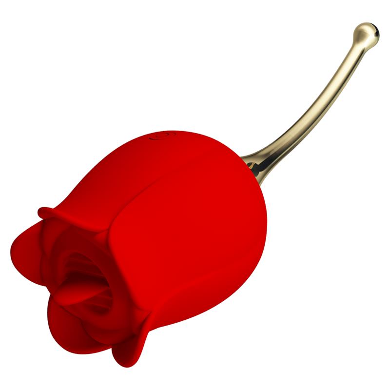 Pretty Love - Rose Lover Rosa Estimuladora De Clítoris 12 Vibraciones Rojo