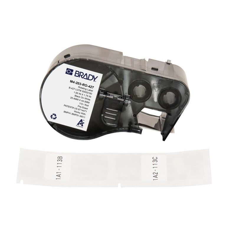 Rotating Self-Laminating  Vinyl Labels For