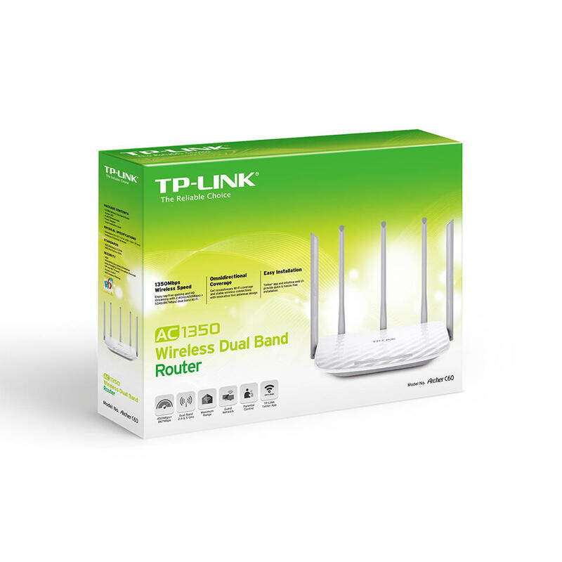 Router Wifi Archer C60 Ac1350 Dual Band 867mbps Tp Link
