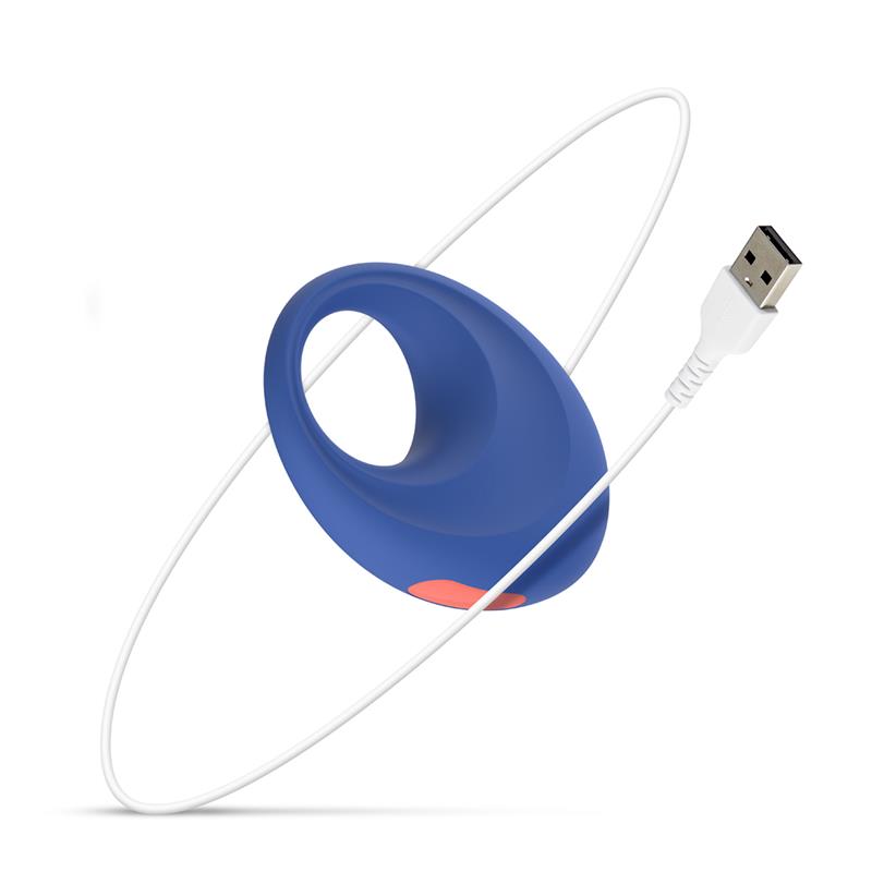 Anillo Para El Pene Rring Casual Date  Con Vibración Usb Silicona