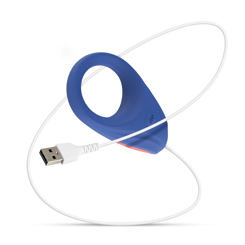 Anillo Para El Pene Rring First Date  Con Vibración Usb Silicona