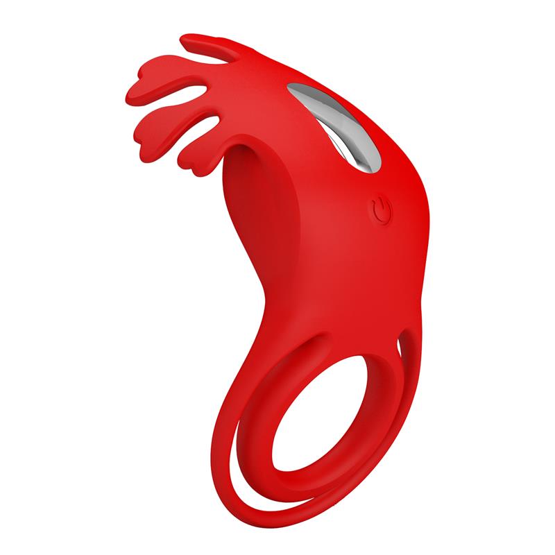 Pretty Love - Ruben Anillo Vibrador 7 Vibraciones Silicona Rojo