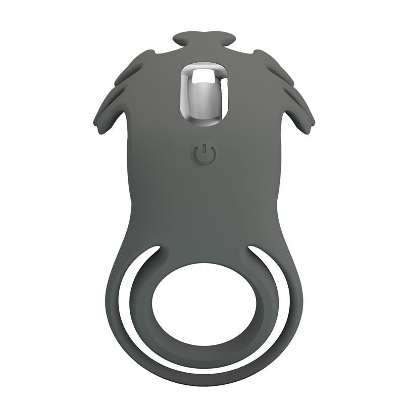 Pretty Love - Ruben Doble Anillo Vibrador Con Estimulador Gris