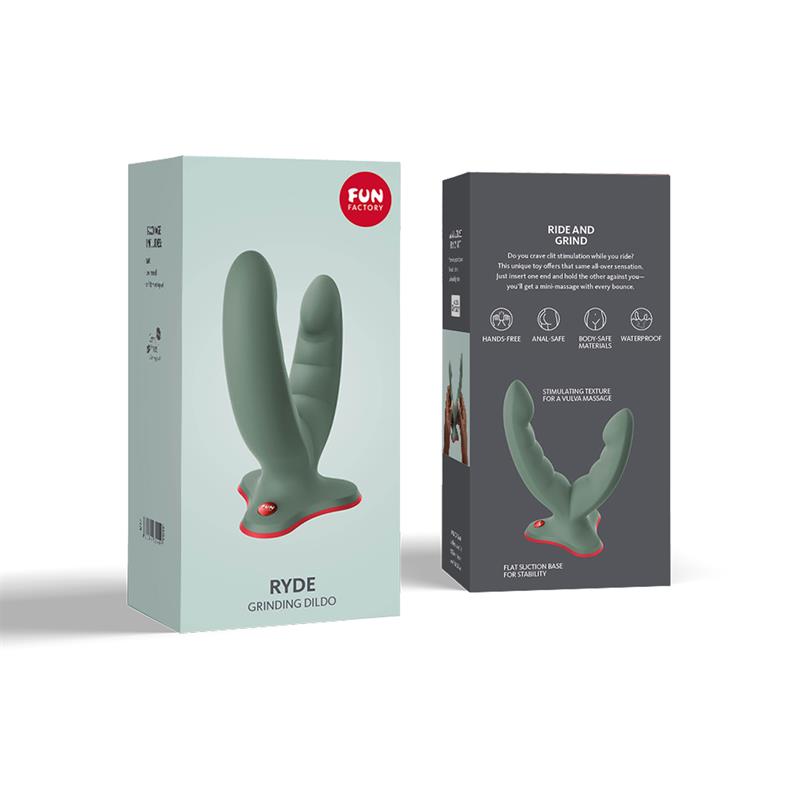Fun Factory - Ryde Consolador & Masajeador Doble Verde