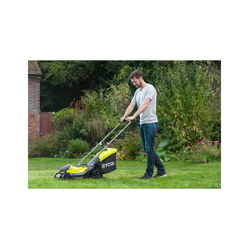 Cortacésped Inalámbrico Ryobi One+ Olm1833b, 18 Voltios Verde/Negro, Sin Batería Ni Cargador 5133004305