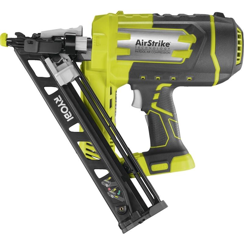 Clavadora Inalámbrica Ryobi One+ R15gn18-0, 18 Voltios Verde/Negro, Sin Batería Ni Cargador 5133005297