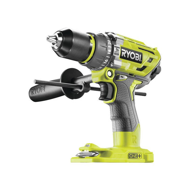 Taladro Percutor Inalámbrico Ryobi One+ R18pd7-0, 18 Voltios Verde/Negro, Sin Batería Ni Cargador 5133003941