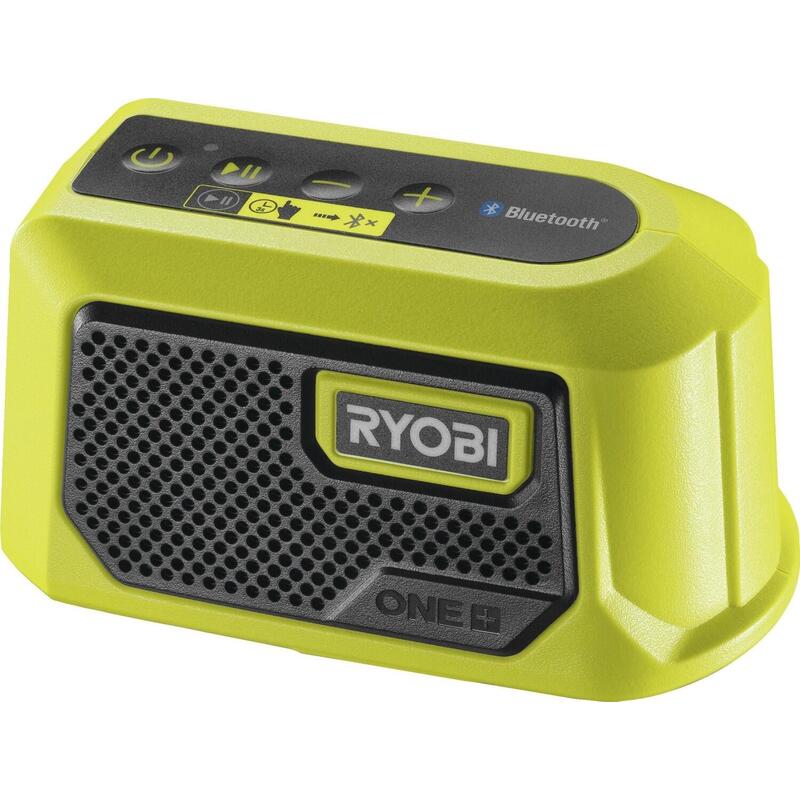 Ryobi One+ Batería Bluetooth Box Mini, 18 Voltios, Altavoces Verde/Negro, Sin Batería Ni Cargador 5133005000