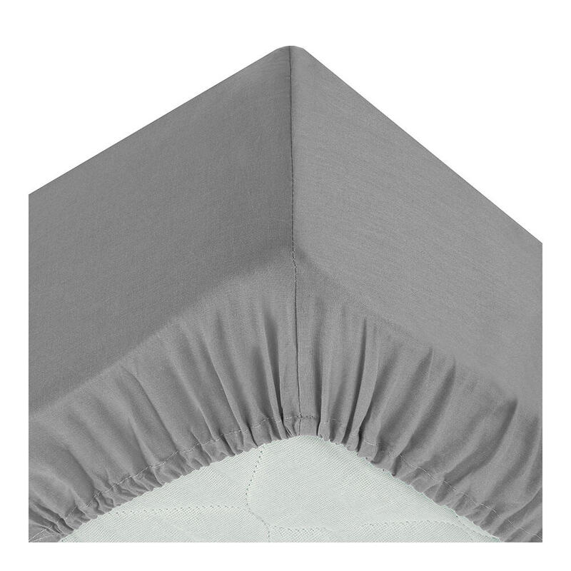 Sabana Ajustable Color Gris 90x190cm
