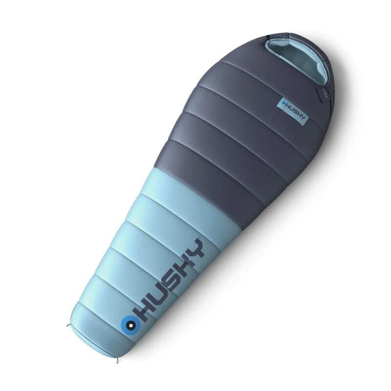Saco De Dormir De Plumón Husky, Tipo Cortina, -20 °C, 85 X 220 Cm, 1,25 Kg, Azul