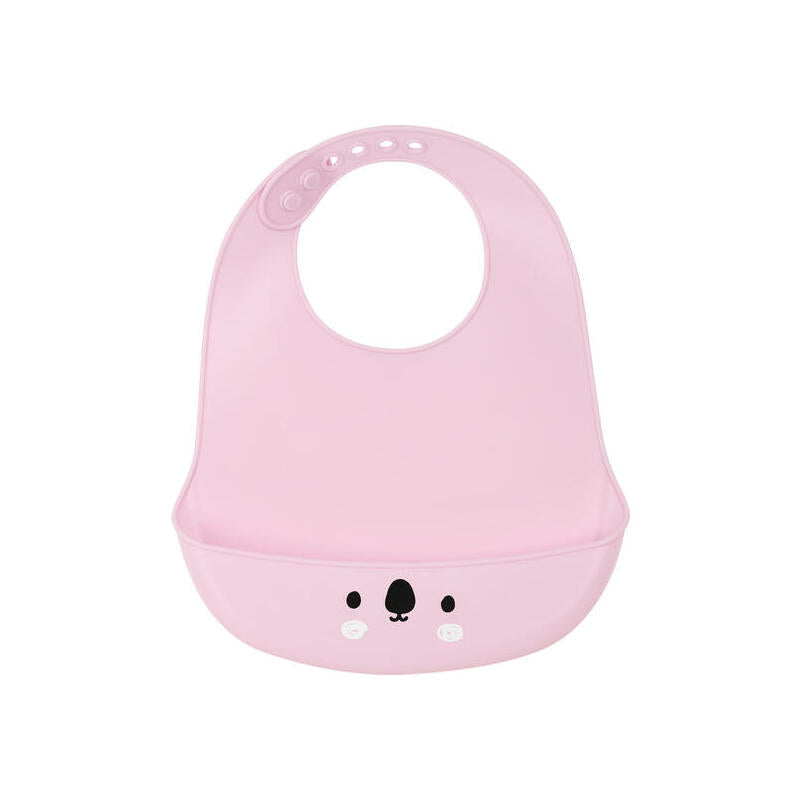 Safta Babero De Silicona "Koala" Pink