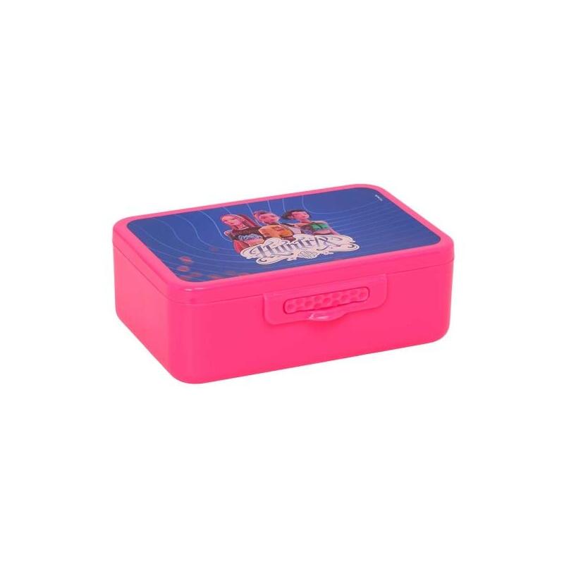 Safta K-Pop Demon Hunters Fiambrera - Capacidad De 850ml - 3 Compartimentos Internos - Apertura Frontal -