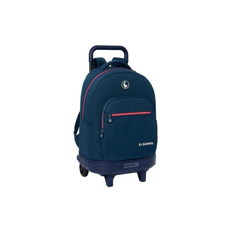 Mochila Safta Grande C/Ruedas Compact Extraible El Ganso "Classic"
