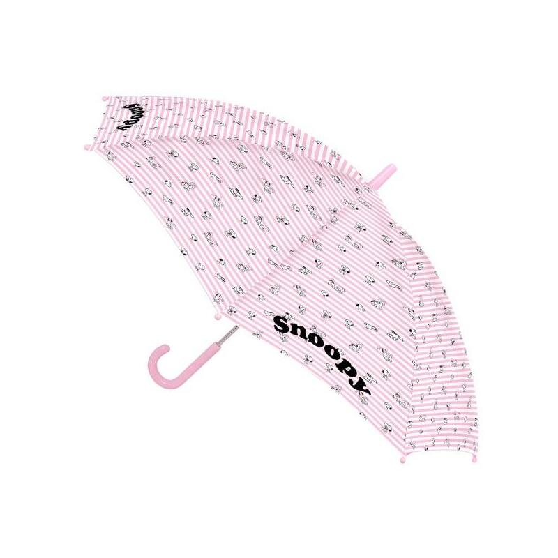Safta Snoopy Paraguas Manual - Diametro De 70cm - Cupula Con 8 Paneles - Asa Y Punta De Pvc - Poliester - Poe