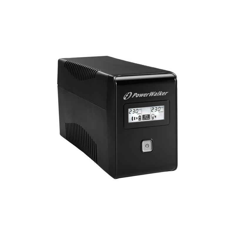 Sai Bluewalker Vi 650 Lcd 0,65 Kva 360 W 2 Salidas Ac, Ups Negro, 0,65 Kva, 360 W, 160 V, 290 V, 50/60 Hz, 220 V, Minorista