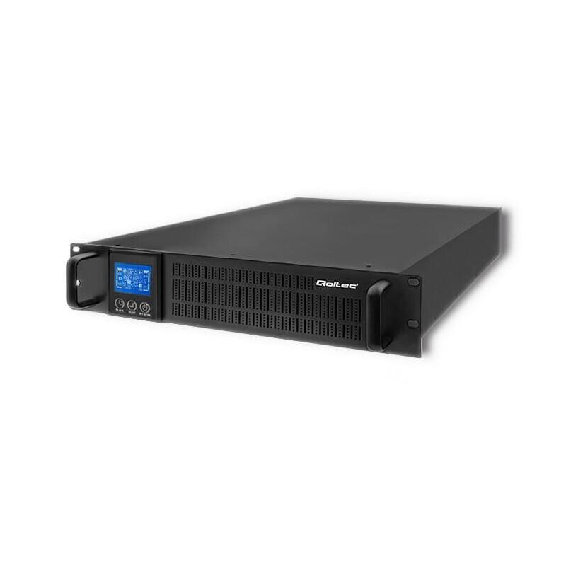 Sai Sistema De Alimentación Ininterrumpida (Ups) Qoltec 53947 Para Rack, 3 Kva, 2400 W, Con Pantalla Lcd.