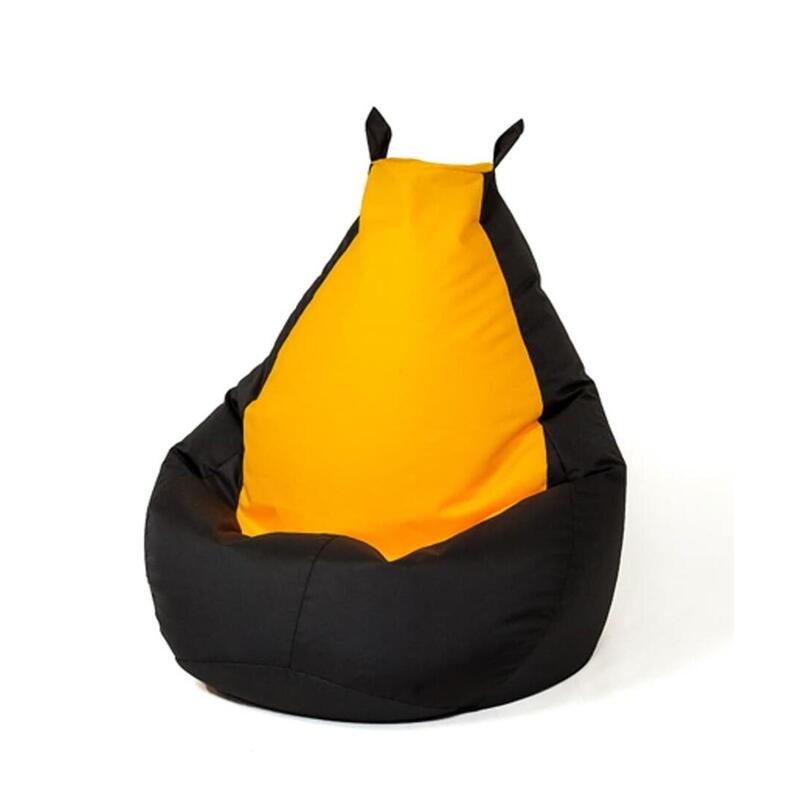 Sako Bolso Puf Batman Negro-Amarillo Xl 130 X 90 Cm